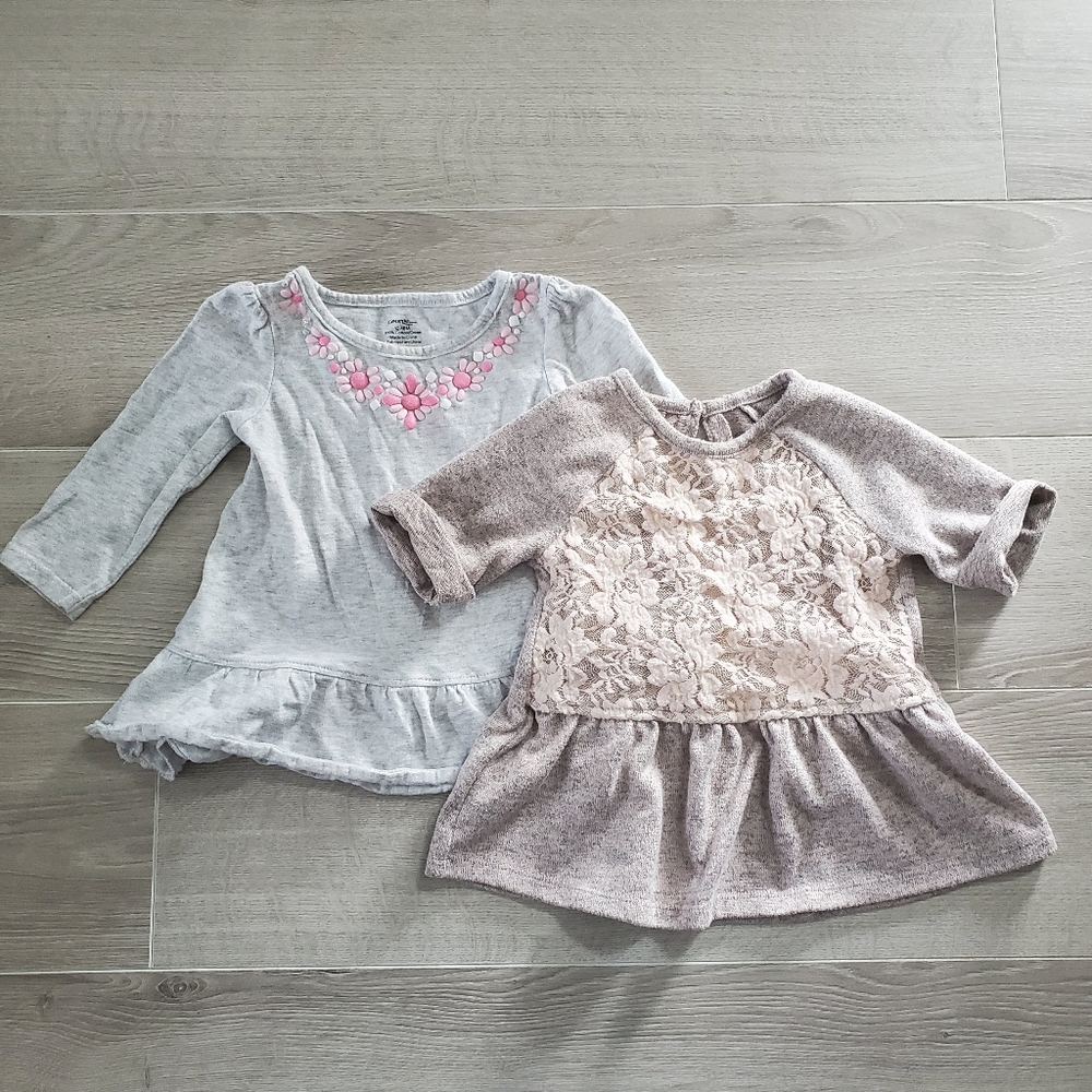 3/$20 George Girls 12-18M Tops
